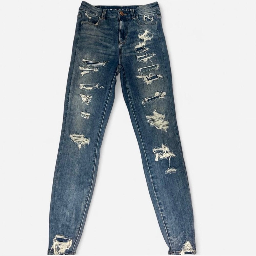 American Eagle Outfitters Distressed Denim Skinny Jeans